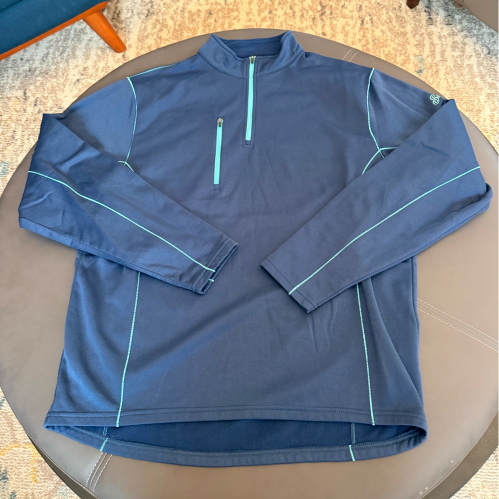 Peter Millar 1/4 Zip Pullover Golf Warmth E4 Element Men’s L Navy